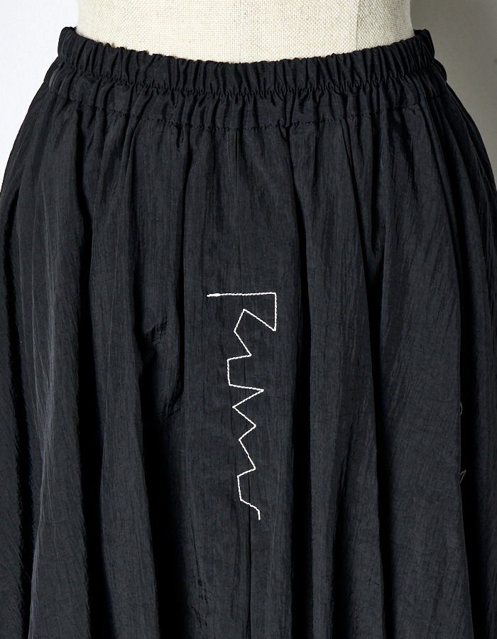 Stitch Balloon Skirt / black