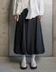 Stitch Balloon Skirt / black