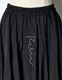 Stitch Balloon Skirt / black