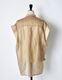 Layered Tuck Sleeveless Blouse / beige