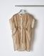 Layered Tuck Sleeveless Blouse / beige