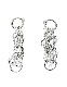 Aluminum Long Earrings / silver