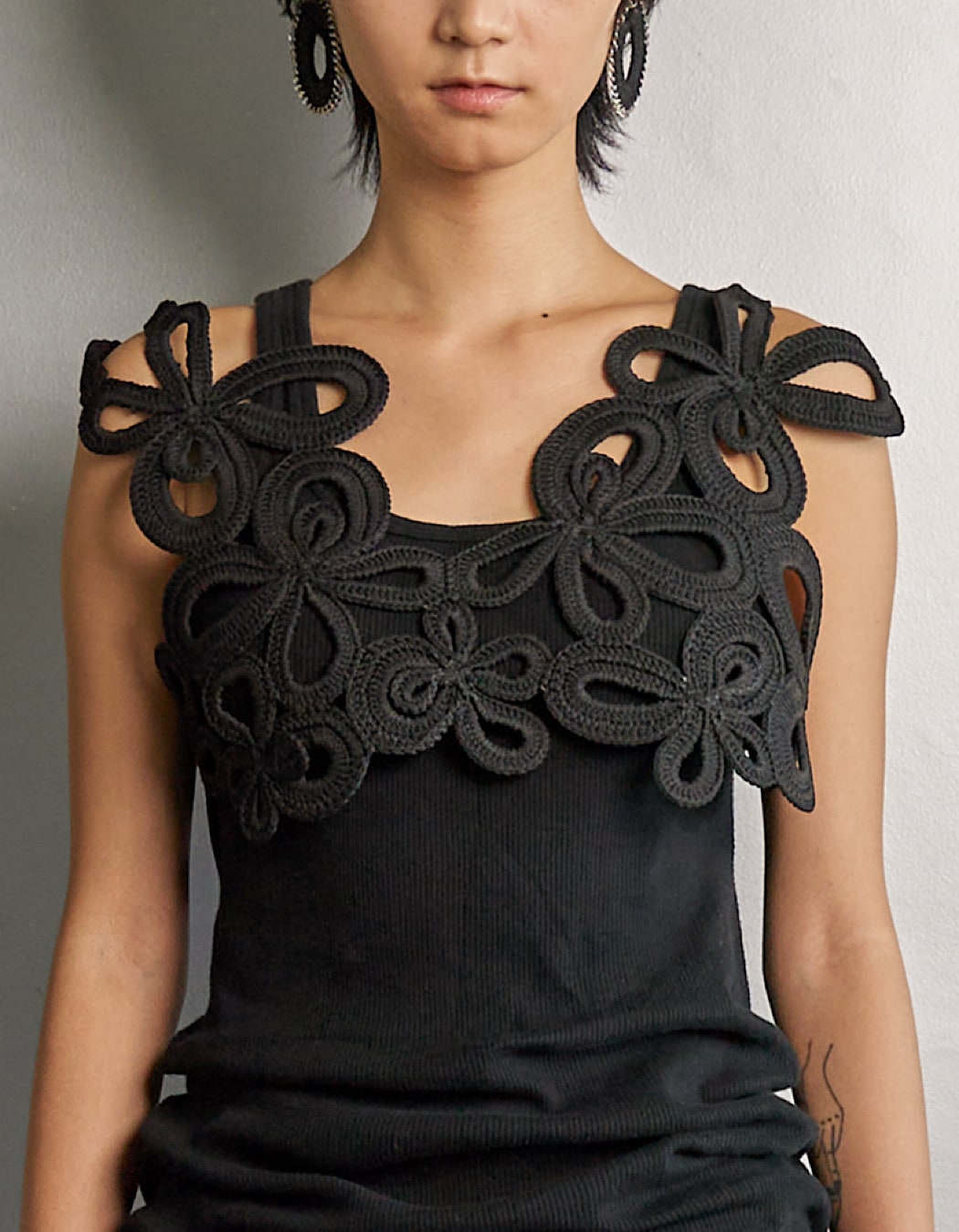トップス RUMCHE Flower Bond Yarn Harness / black Flower Bond Yarn Harness / black | GOODS | RUMCHE OFFICIAL