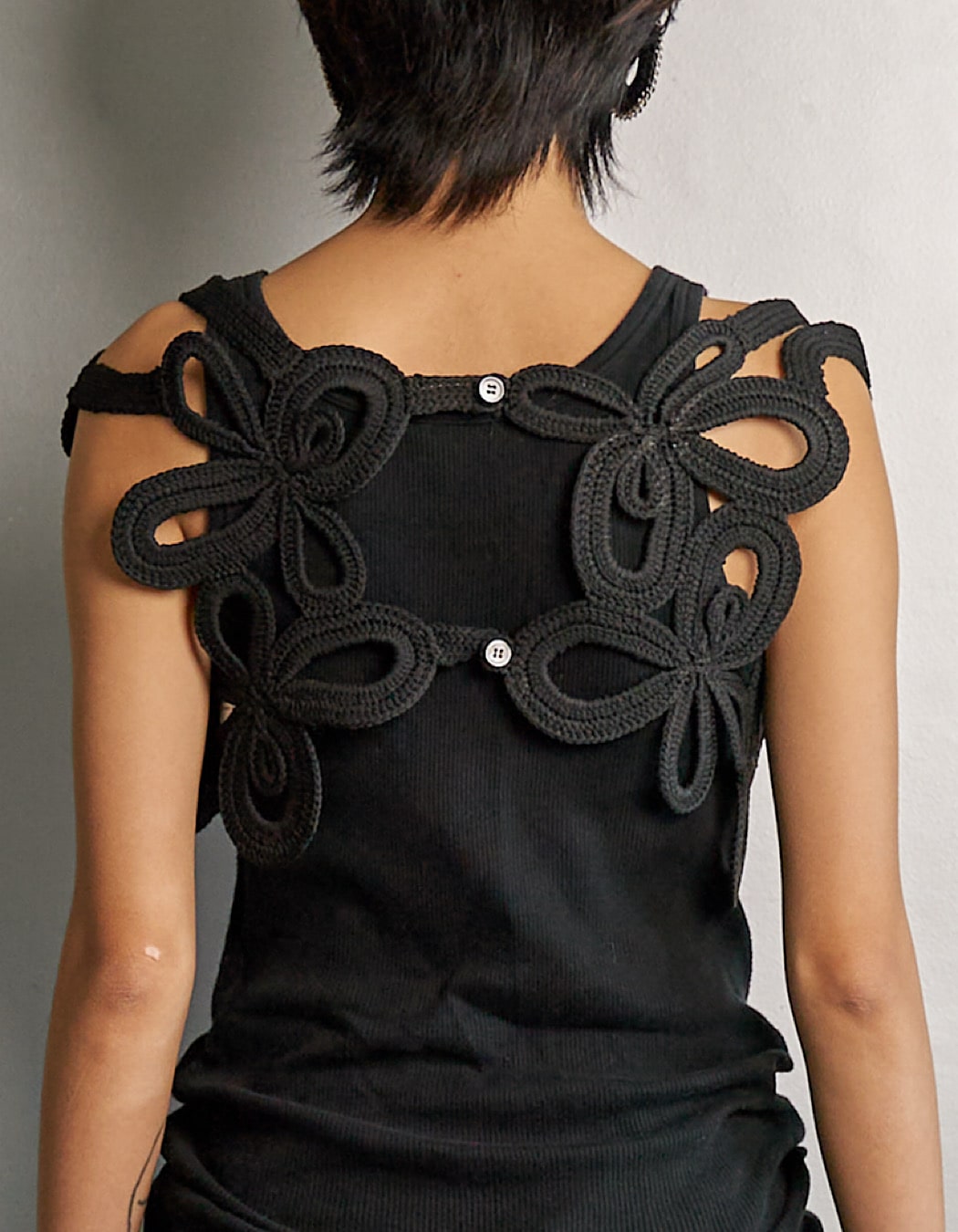 Flower Bond Yarn Harness / black | GOODS | RUMCHE OFFICIAL