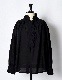 Half Moon Ruffle Blouse / black