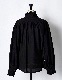 Half Moon Ruffle Blouse / black