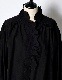 Half Moon Ruffle Blouse / black