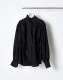Half Moon Ruffle Blouse / black