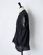 Layered Tuck Sleeveless Blouse / black