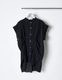 Layered Tuck Sleeveless Blouse / black