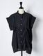 Layered Tuck Sleeveless Blouse / black