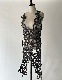 Flower Bond Yarn Dress / silver