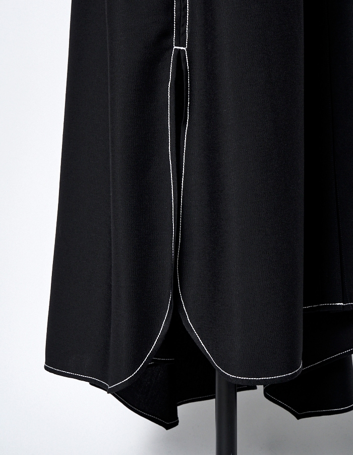 【RUMCHE】Art Stitch Shirt Dress シャツワンピース Art Stitch Shirt Dress / black | DRESS | RUMCHE OFFICIAL