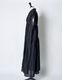Bundled Tuck Dress / navy