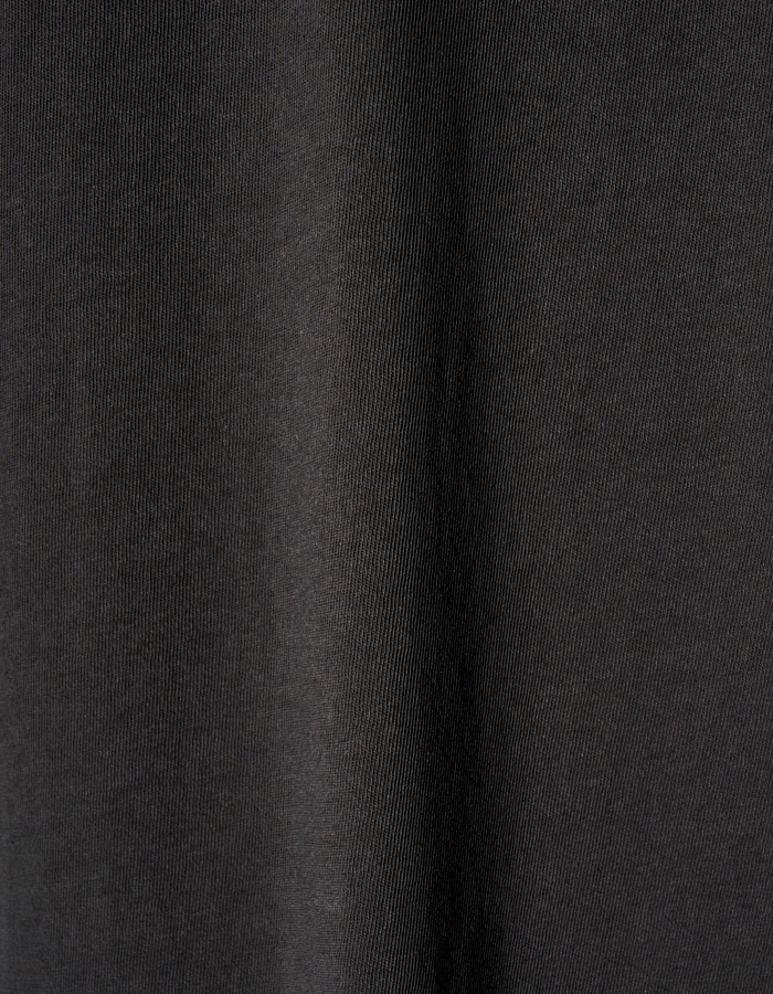 Knit Docking Cutsew Dress / charcoal gray