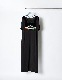 Knit Docking Cutsew Dress / charcoal gray