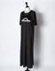 Knit Docking Cutsew Dress / charcoal gray
