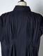Cotton Bundled Tuck Dress / navy