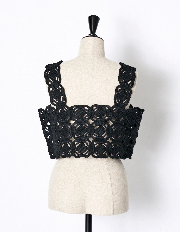 "ORIGAMI" Bustier / black