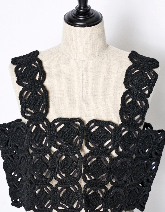 "ORIGAMI" Bustier / black