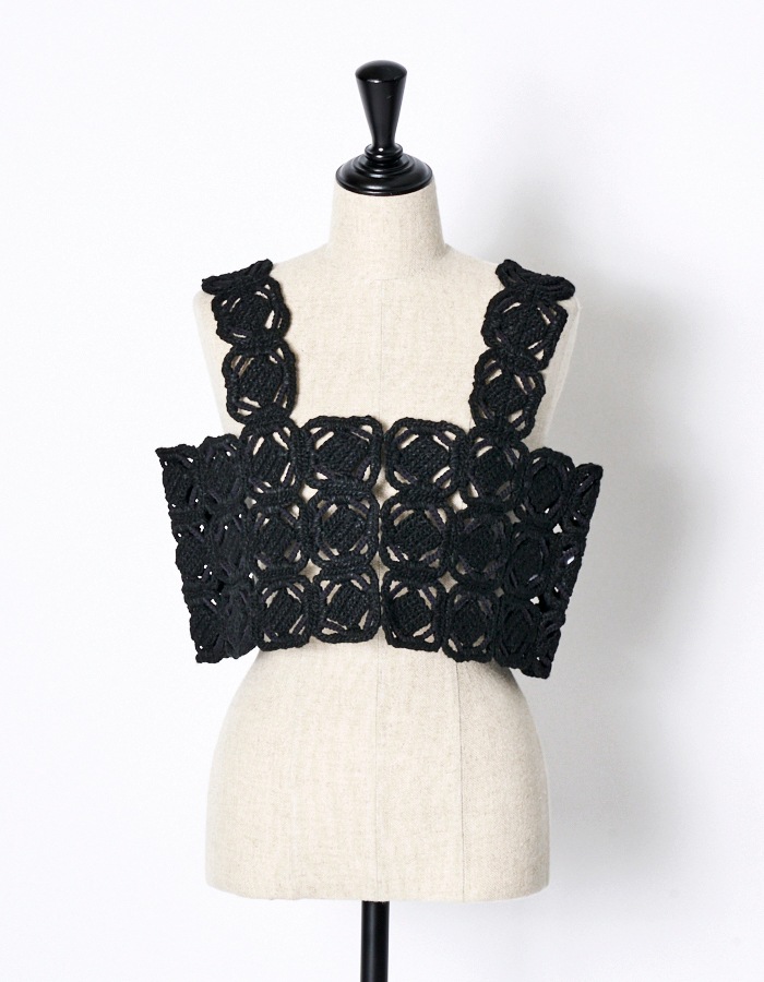 "ORIGAMI" Bustier / black
