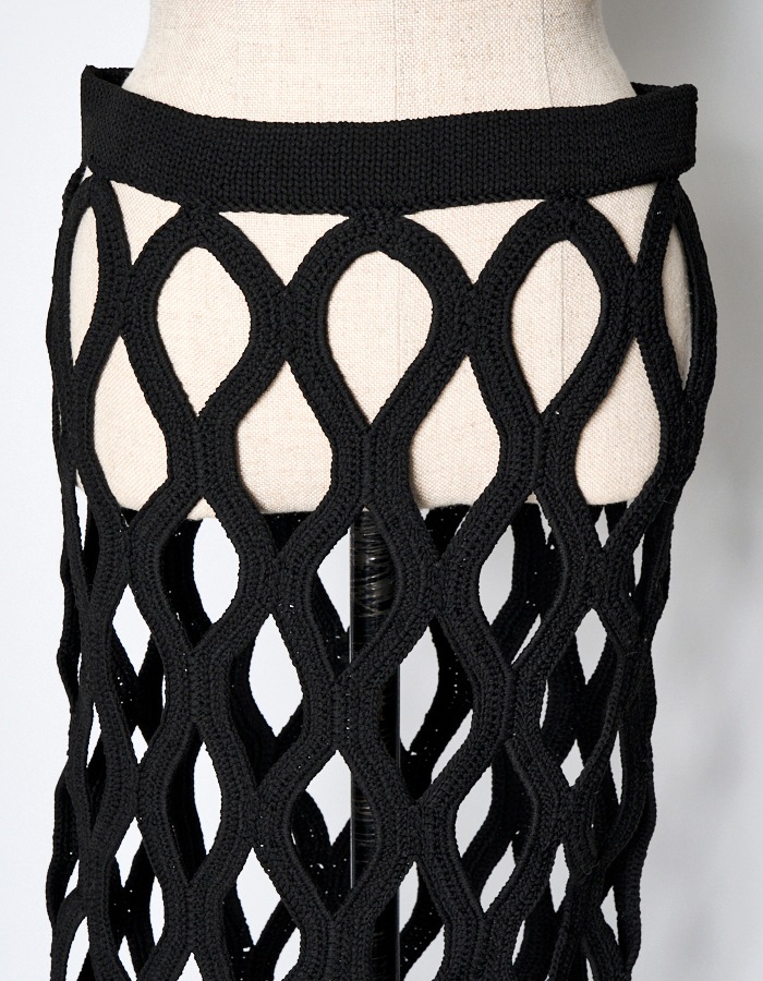 Bond Yarn Skirt / black | BOTTOMS,SKIRT | RUMCHE OFFICIAL ONLINE STORE