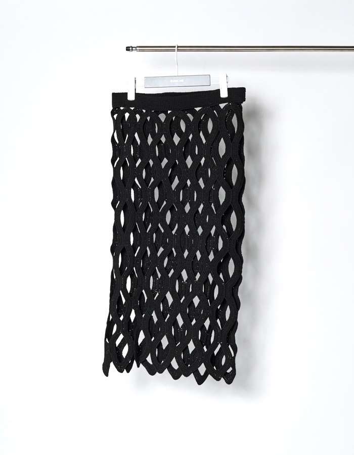 Bond Yarn Skirt / black | BOTTOMS,SKIRT | RUMCHE OFFICIAL ONLINE STORE