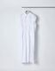 Cotton Bundled Tuck Dress / white