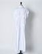 Cotton Bundled Tuck Dress / white