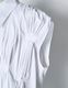 Cotton Bundled Tuck Dress / white