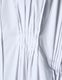 Cotton Bundled Tuck Dress / white