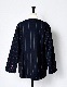 Stripe Cleric Shirt Jacket / navy
