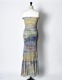 "SEIUN" Shirring Dress / multi