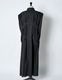 Cotton Bundled Tuck Dress / black