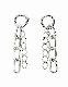 Chain Pierced Earrings / silver