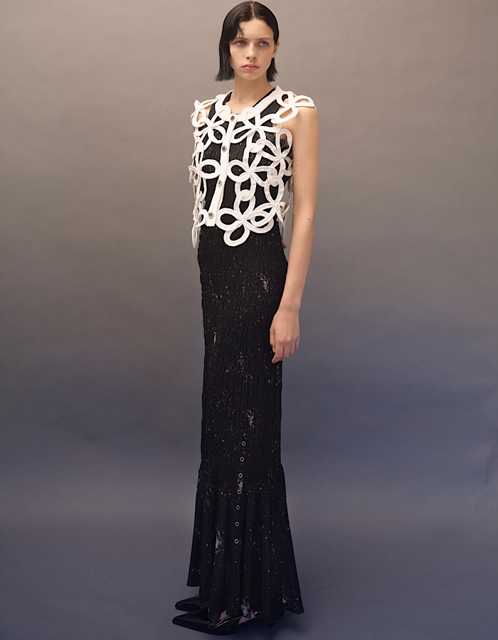 "GINGA" Shirring Dress / black