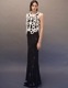 "GINGA" Shirring Dress / black