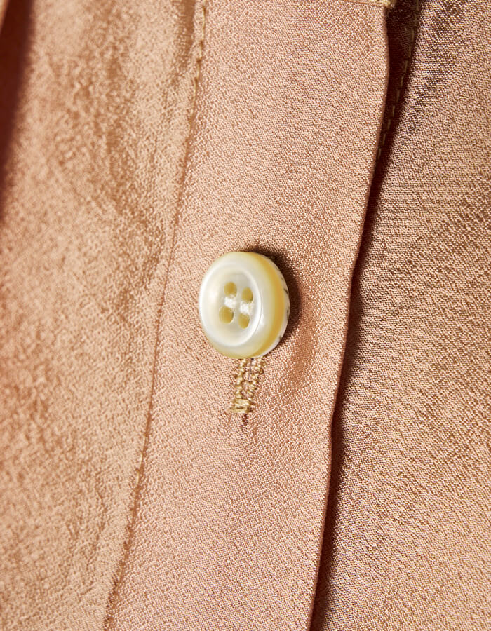 Bundled Tuck Blouse / terracotta