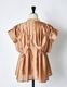 Bundled Tuck Blouse / terracotta