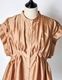 Bundled Tuck Blouse / terracotta