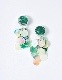 Ocean Plastic Bubble Earrings / green