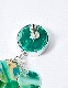 Ocean Plastic Bubble Earrings / green