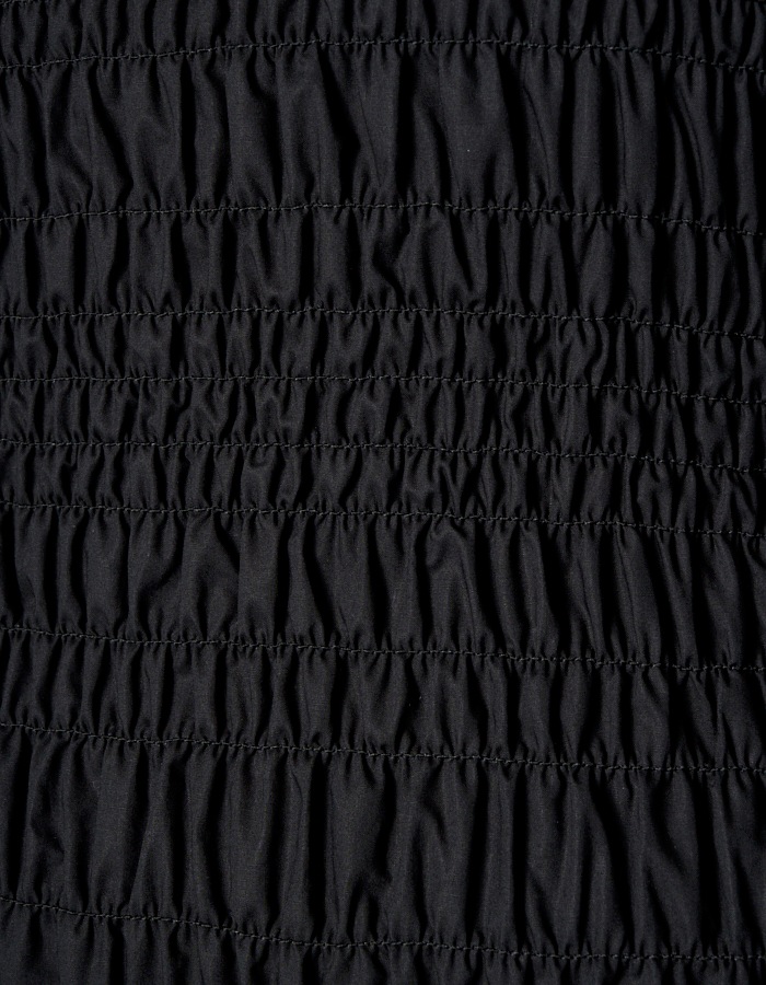 Shirring Dress / black