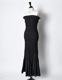 Shirring Dress / black