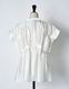 Bundled Tuck Blouse / white