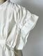 Bundled Tuck Blouse / white
