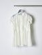 Bundled Tuck Blouse / white