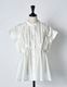 Bundled Tuck Blouse / white