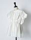 Bundled Tuck Blouse / white