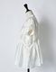 Bundled Tuck Blouse / white